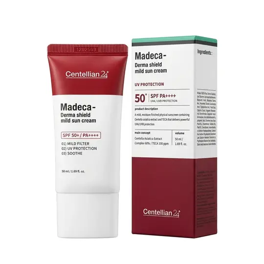 سينتلاين24 واقي ماديكا CENTELLIAN24 MADECA DERMA SHIELD MILD SUN CREAM