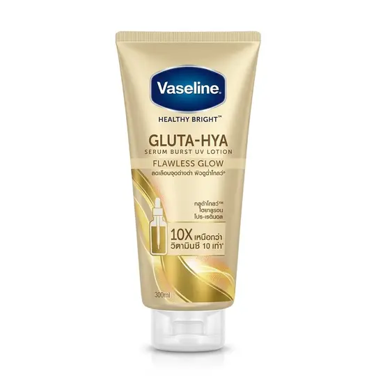 فازلين لوشن تفتيح الجسم فلولس برايت VASELINE GLUTA-HYA SERUM BURST LOTION FLAWLESS BRIGHT